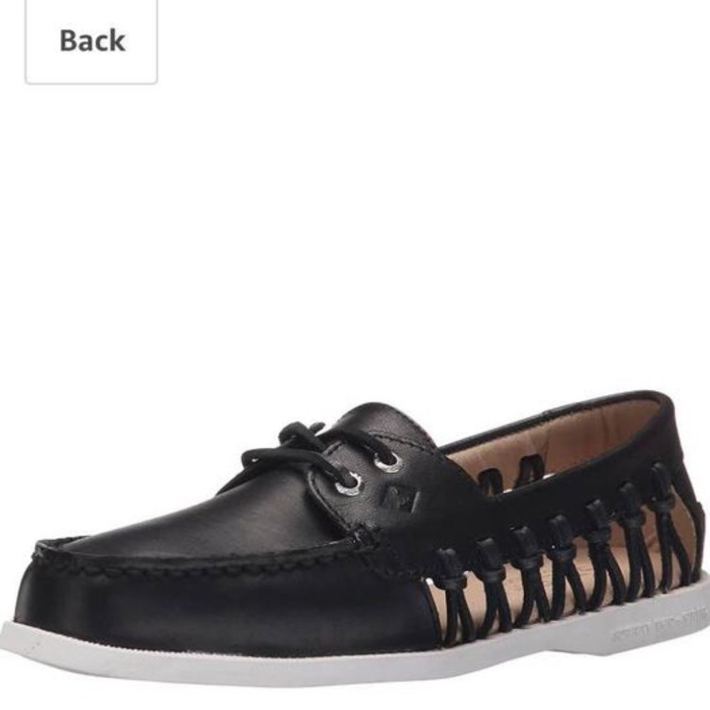 Sperry A/O Haven Boat Shoe 7.5 Black